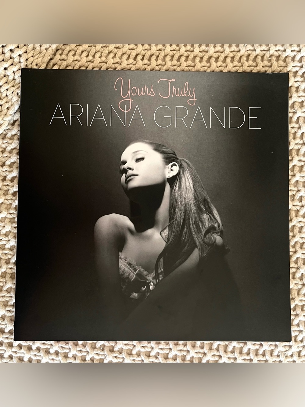 RARE Ariana Grande Yours Truly Clear (Smoky Limited Edition) and Pink Vinyl LP